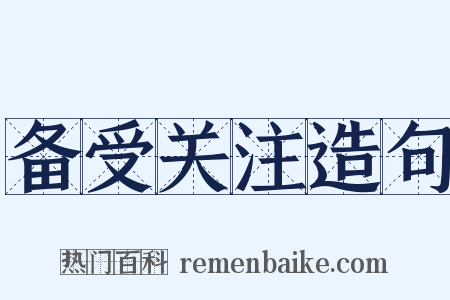 备受关注造句是什么意思的图片